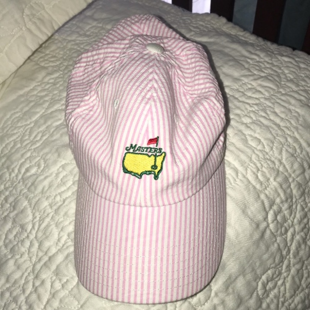 Augusta Masters Pink/White Seersucker Hat